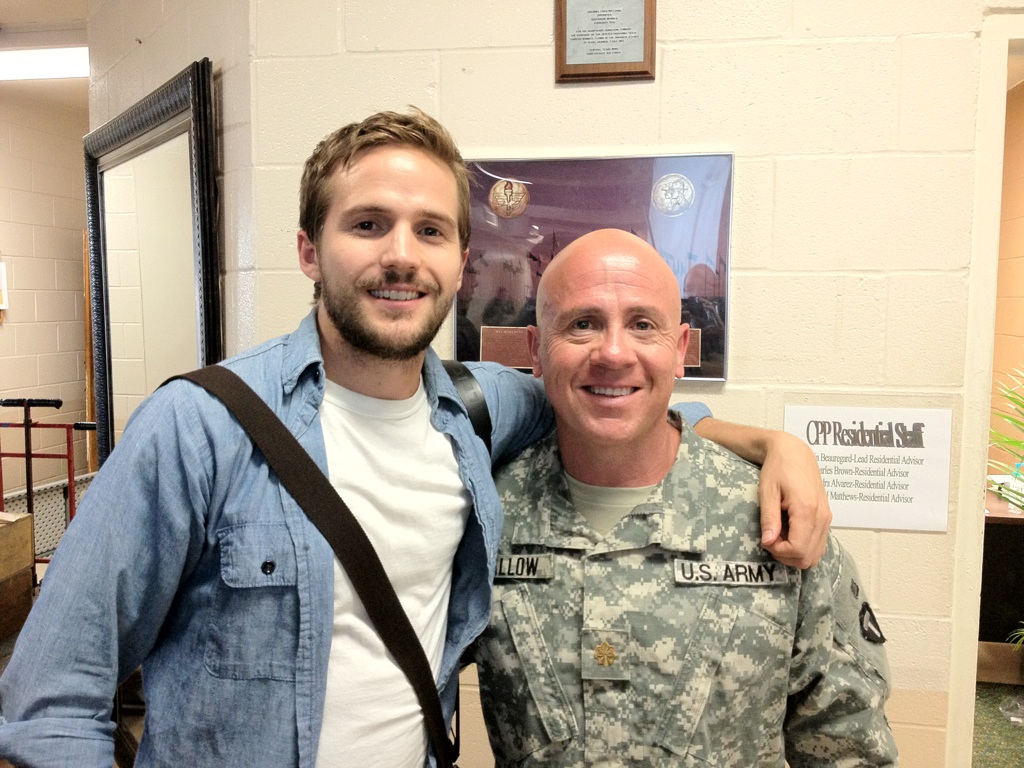 On the set of 'Believe' with Michael Stahl-David.