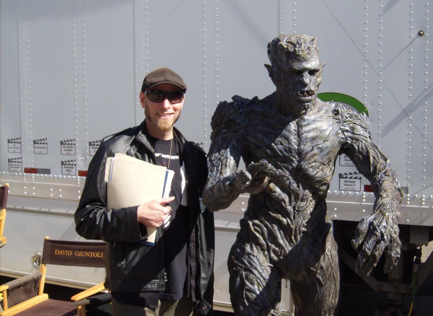 Danny with Character from T.V. Series Grimm. 2013