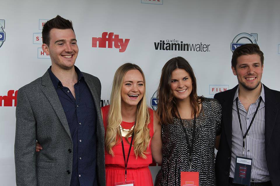 At the Award Show at NFFTY, Seattle 2014 With founder of festival Jesse Harris, directors Emilie K. Beck & Christine Stronegger and festival programmer and Jury Kyle Seago.