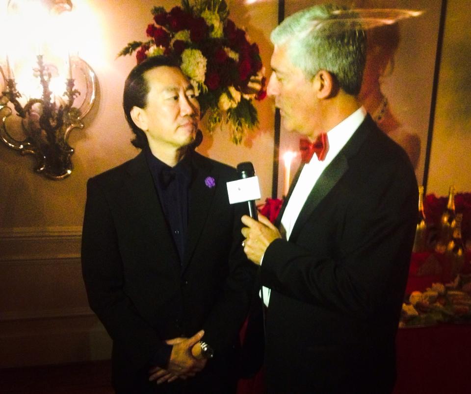 Interviewing Fashion VIP Gene Chang at Red Carpet Event.