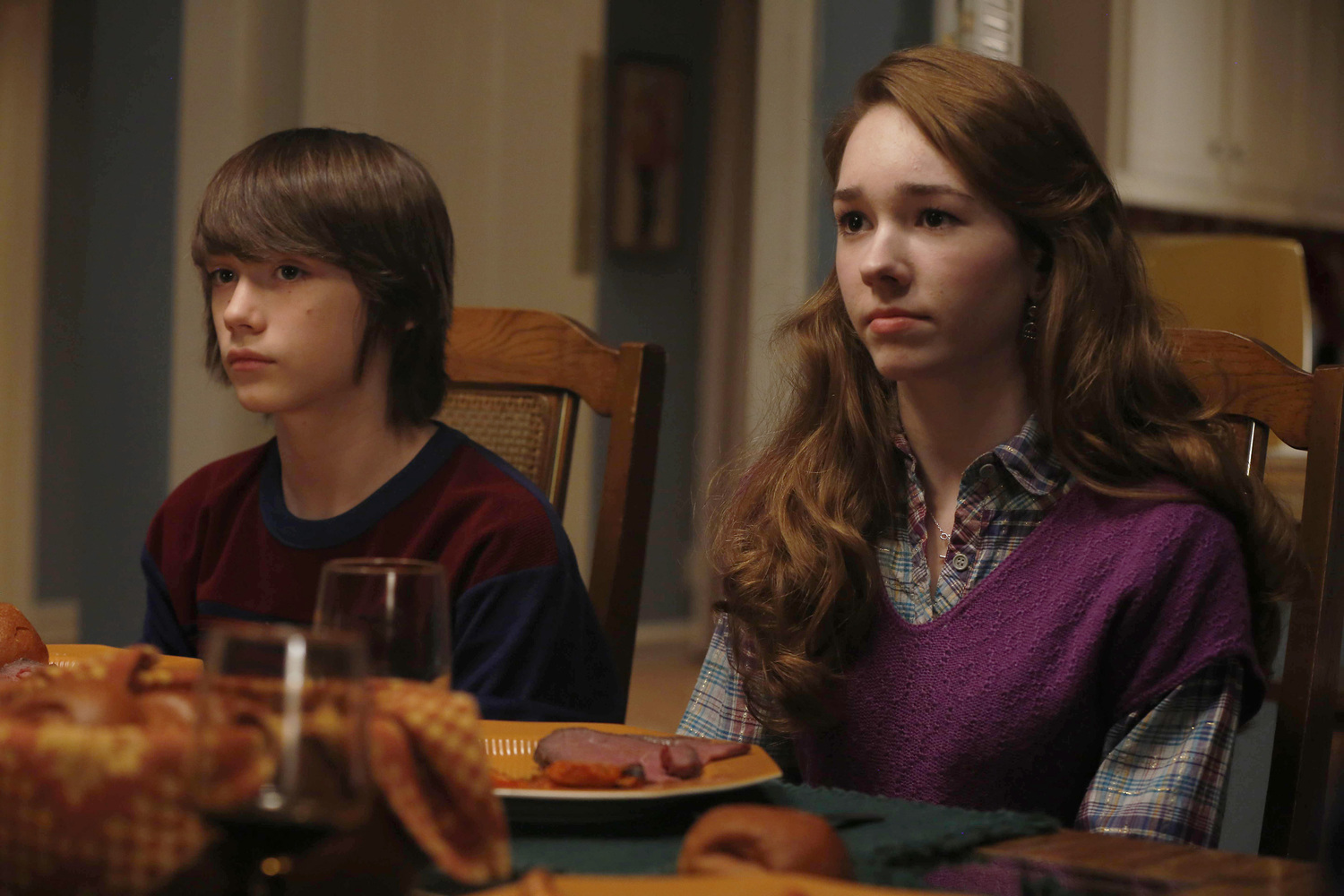 Still of Holly Taylor and Keidrich Sellati in The Americans (2013)
