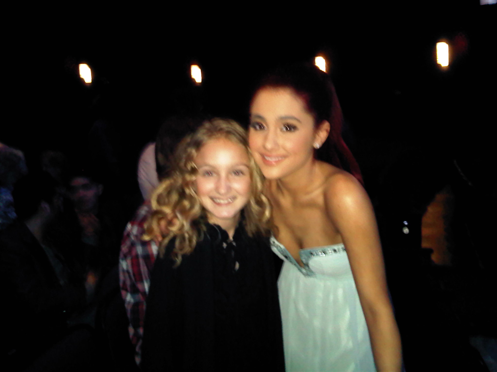 Ella Shockey with Ariana Grande