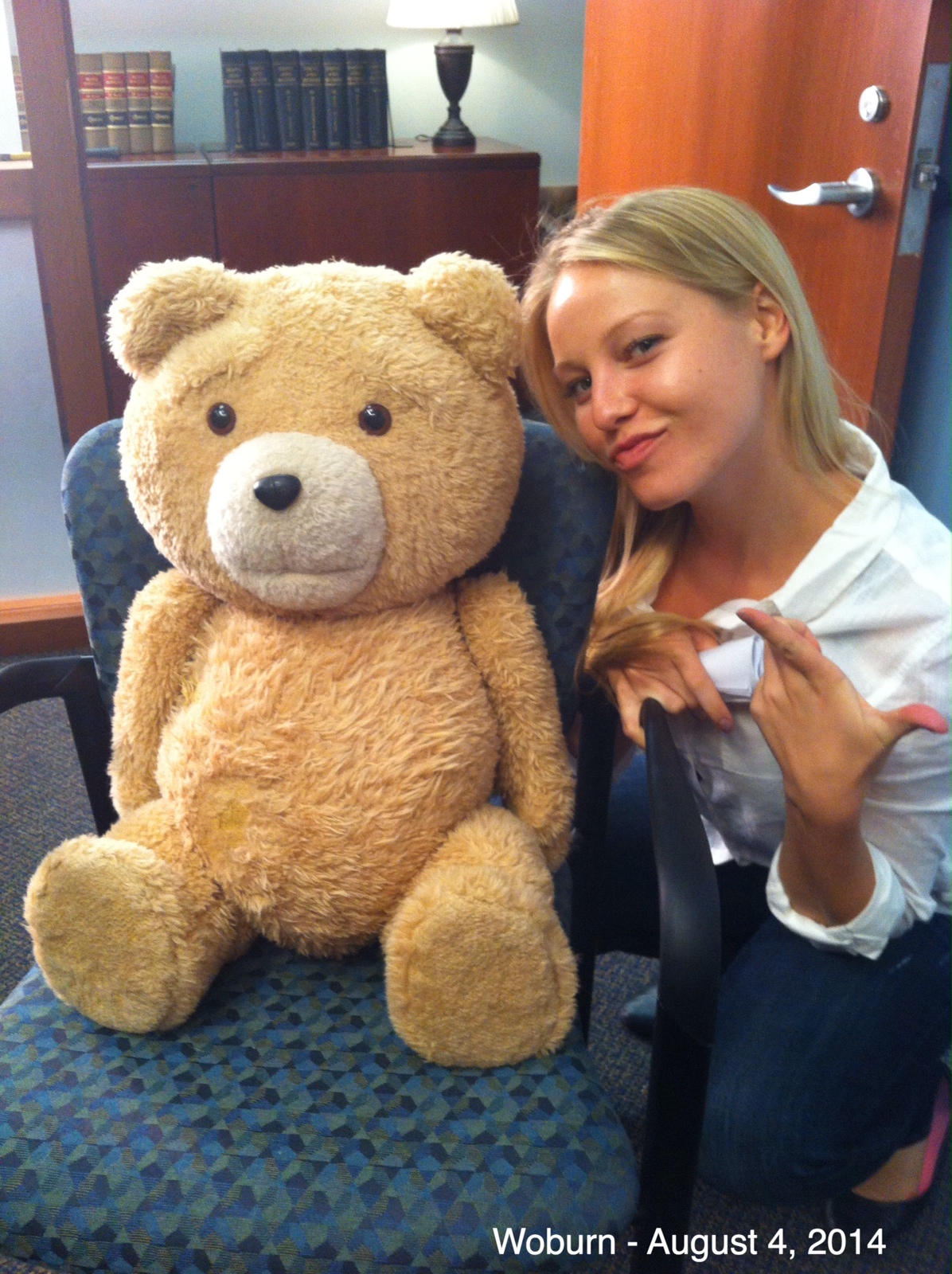 Hanging with Ted on set of Ted 2.