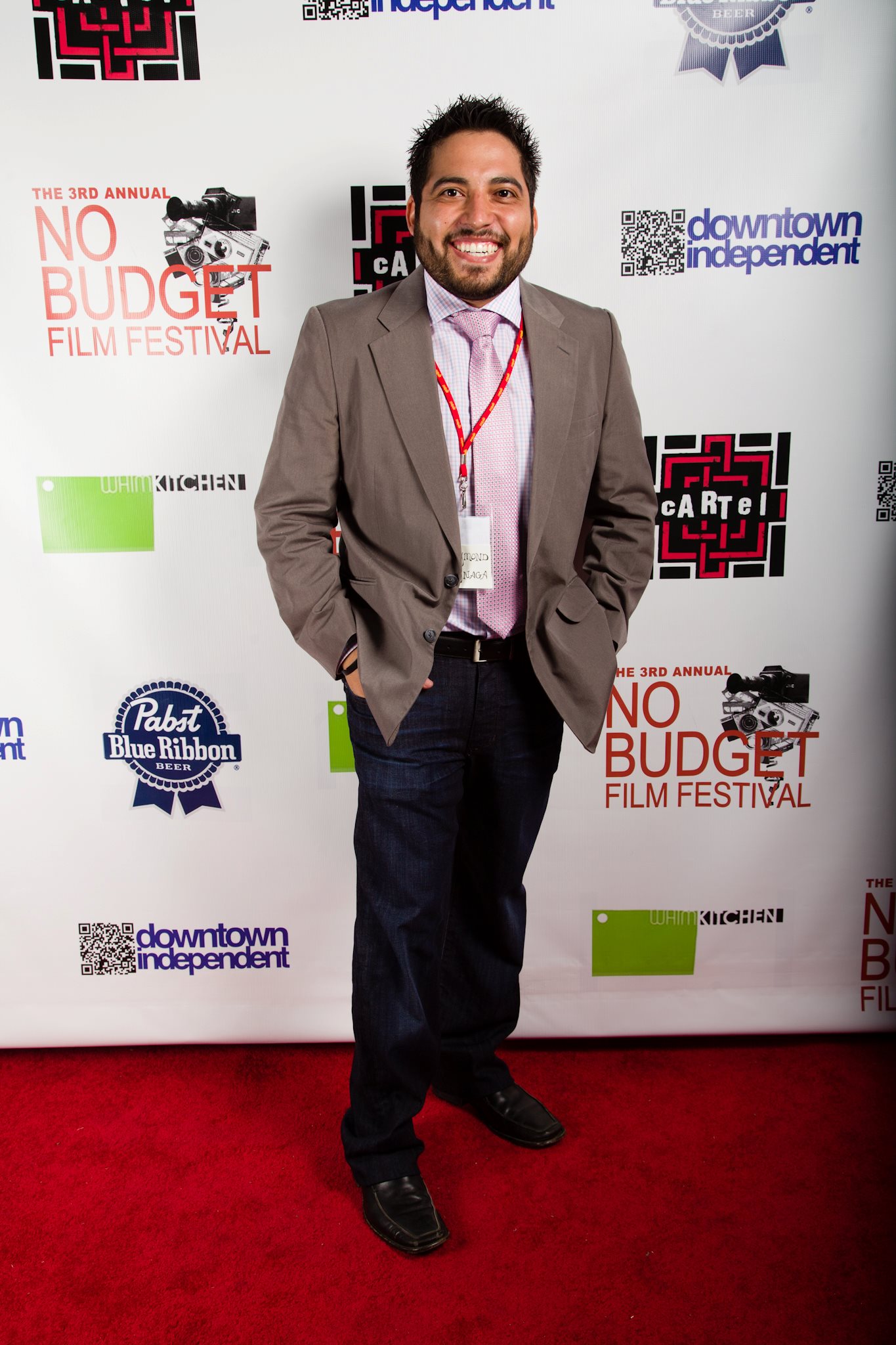 Ray Reynaga at the 3rd Annual No Budget Film Festival