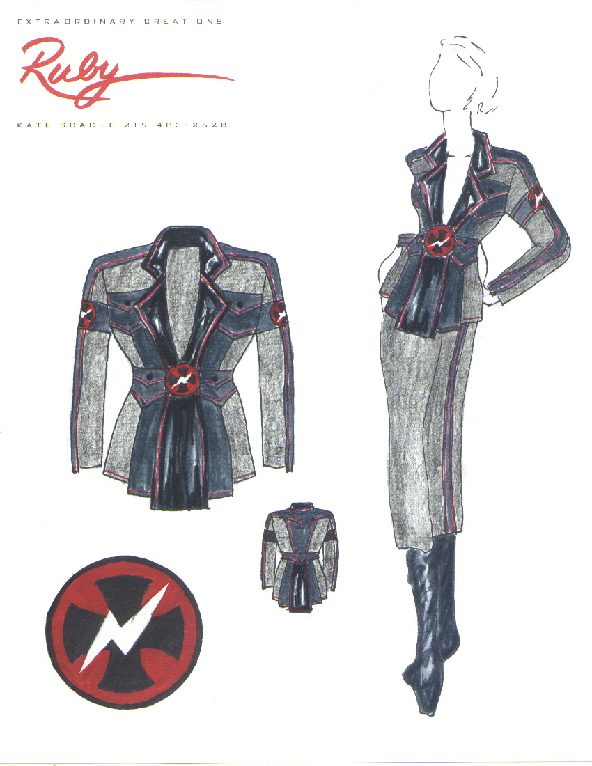 Master Race from Mars costume sketch