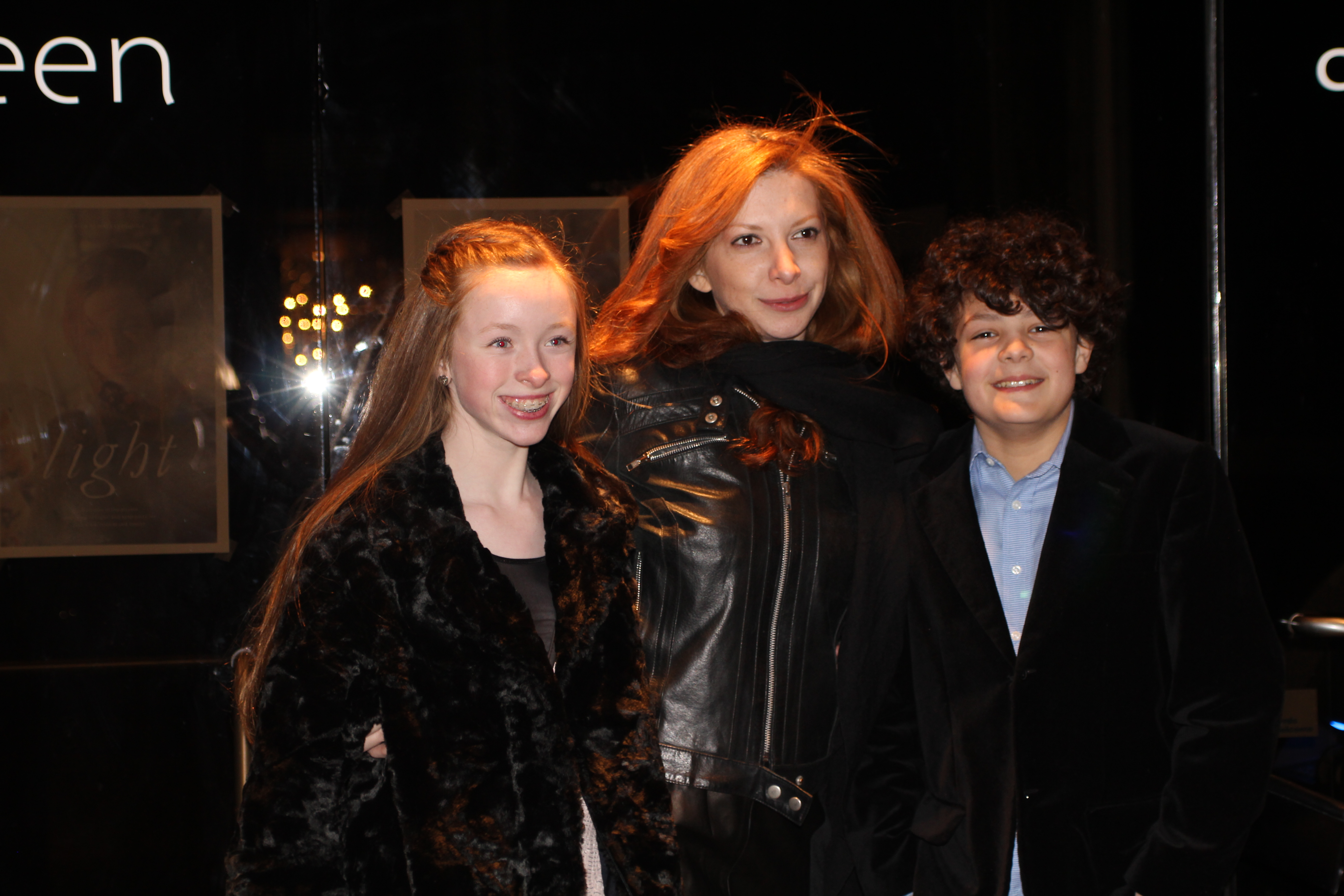 Charlotte with Light actors Dinne Kopelevich and Chris Bolletino at NY private screening