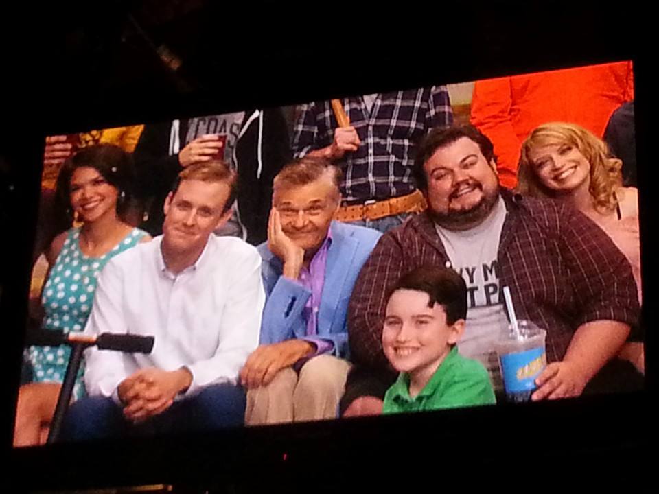 Filming with Fred Willard on the Conan O'Brien Show 08-2014