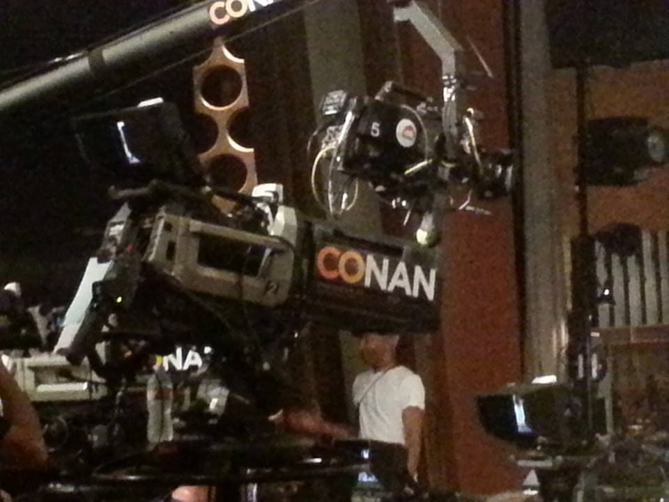 Filming at the Conan O'Brien Show