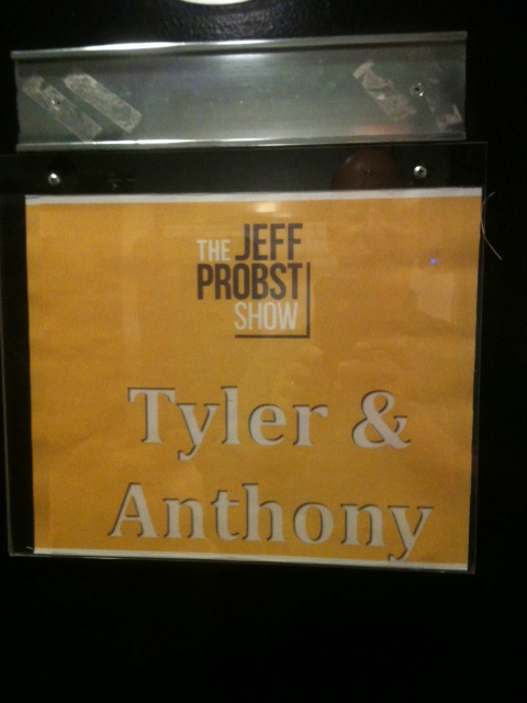 My first dressing room on the Jeff Probst Show!!