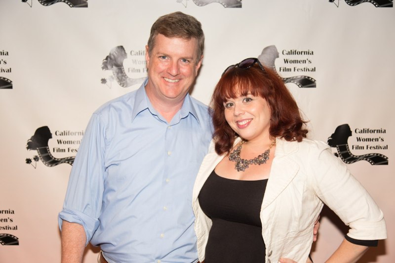 With director, Patrick Kanehann, at the California Women's Film Festival.