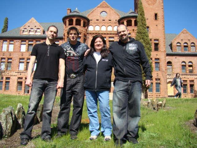 With the crew of Ghost Adventures prior to filming