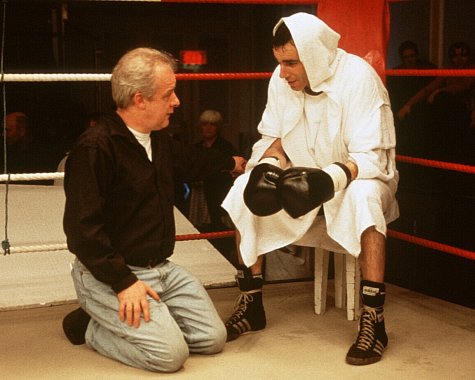 Daniel Day-Lewis and Jim Sheridan in The Boxer (1997)
