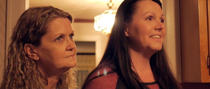 Kimberly J. Richardson as Anne Losslee in Losing Breen, with actress Trish Basinger. April 2015