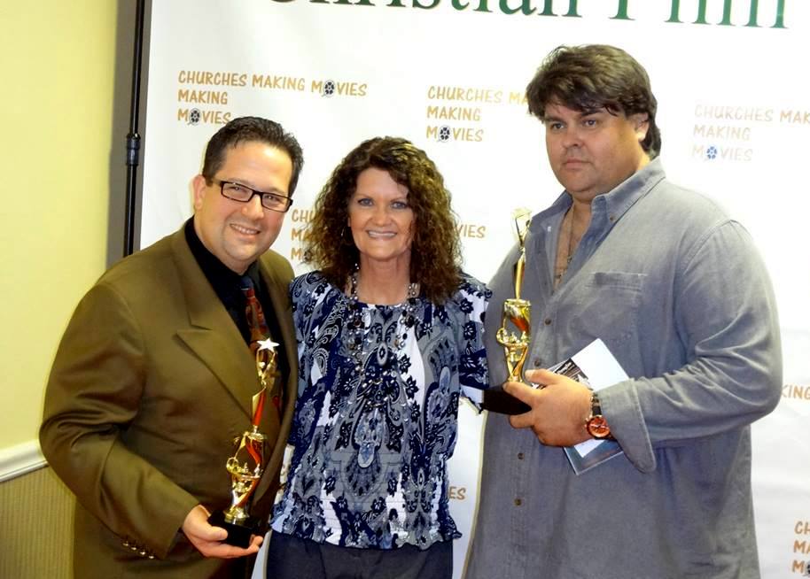 CMM Film Festival in Clark, NJ. Kimberly J. Richardson with Director/Producer Eric Doc Benson, recipient of the Best Director Award for Seven Deadly Words, and Actor/Producer Chris Robinson, recipient of the Best Feature Film for Jackson's Run.