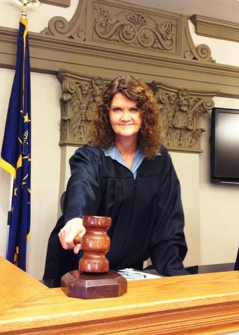 Kimberly J. Richardson On the set of the feature film VANISHED as the Honorable Judge Ann Miller.