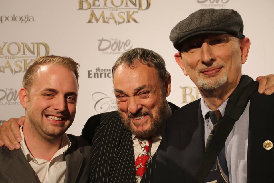 Justin Barber, John Rhys-Davies and David Cade at the World Premiere of Beyond The Mask.