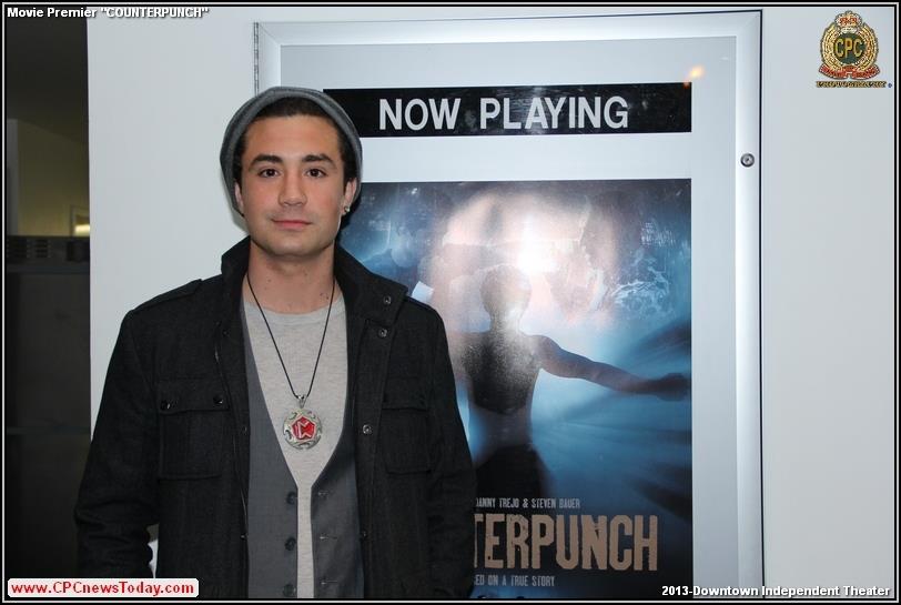 Alvaro Orlando, writer/producer/lead actor at the premiere for his film Counterpunch.