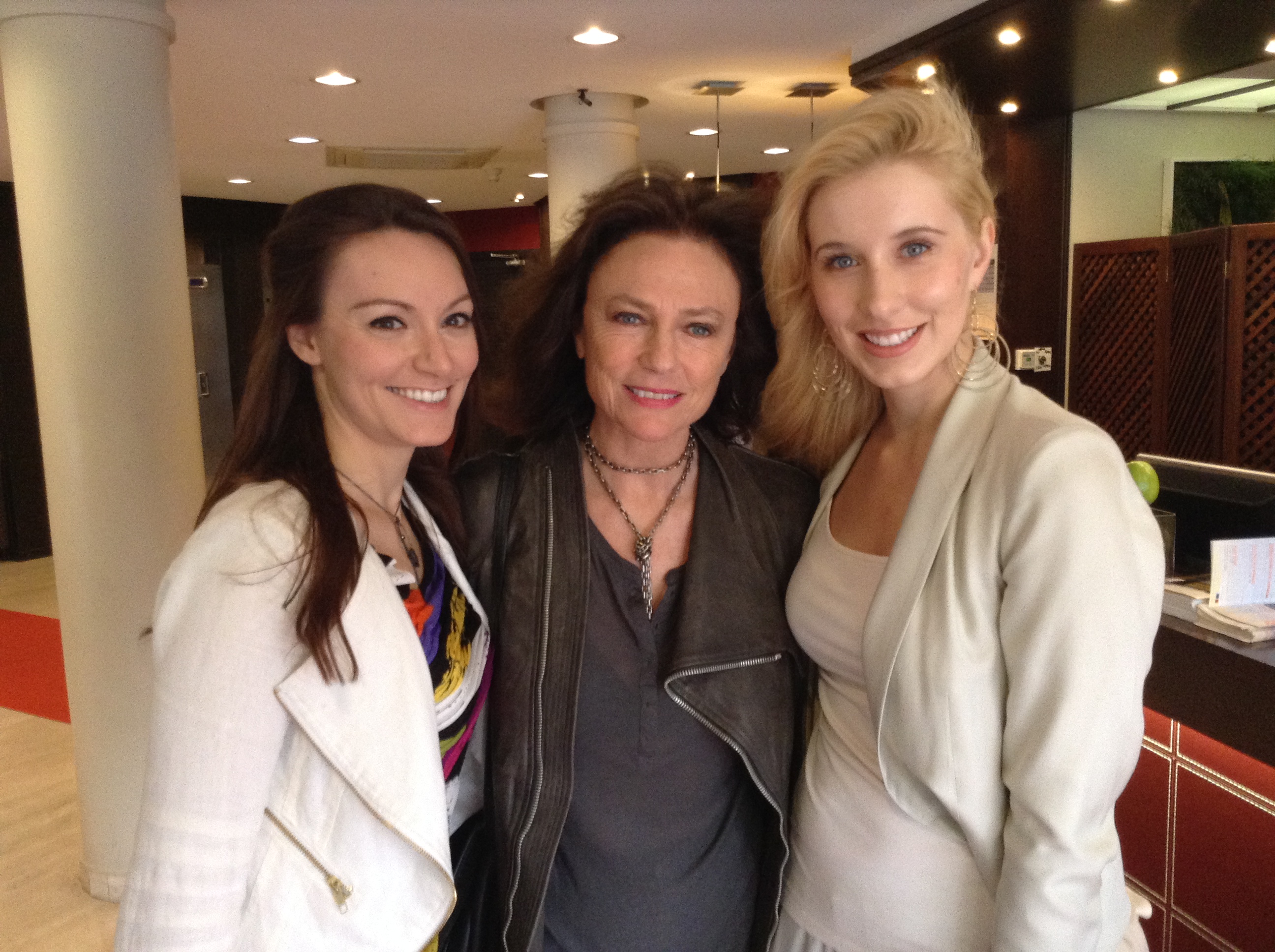 With Ilinca Kiss and Jaqueline Bisset - Cannes May 2014