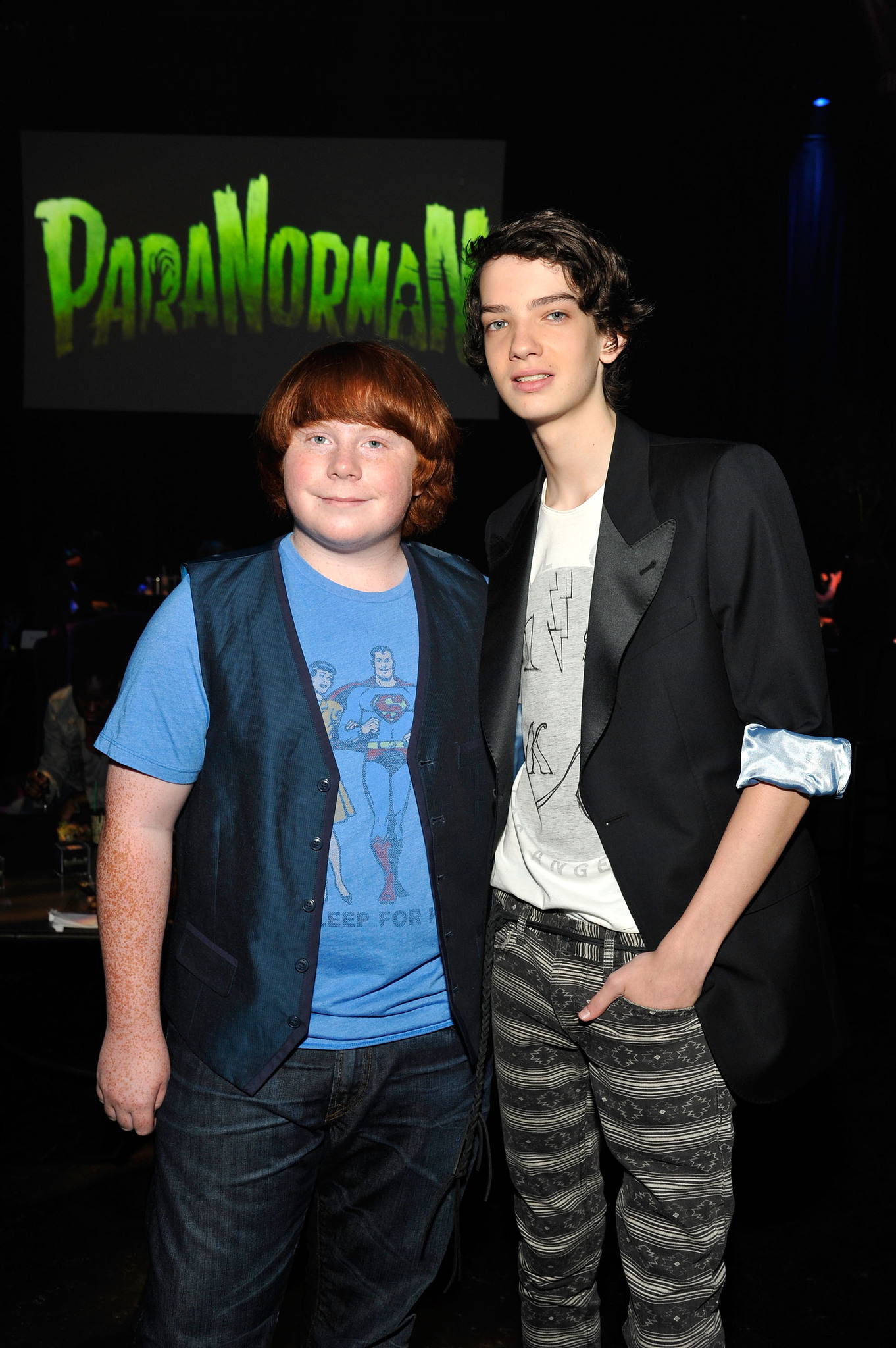 Kodi Smit-McPhee and Tucker Albrizzi at event of Paranormanas (2012)