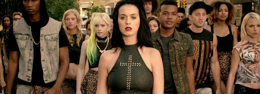 Screen shot from Katy Perry MTV commercial