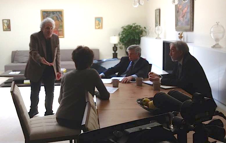 with Abel Ferrara, Jacqueline Bisset & Norm Golden on the set of Welcome to New York