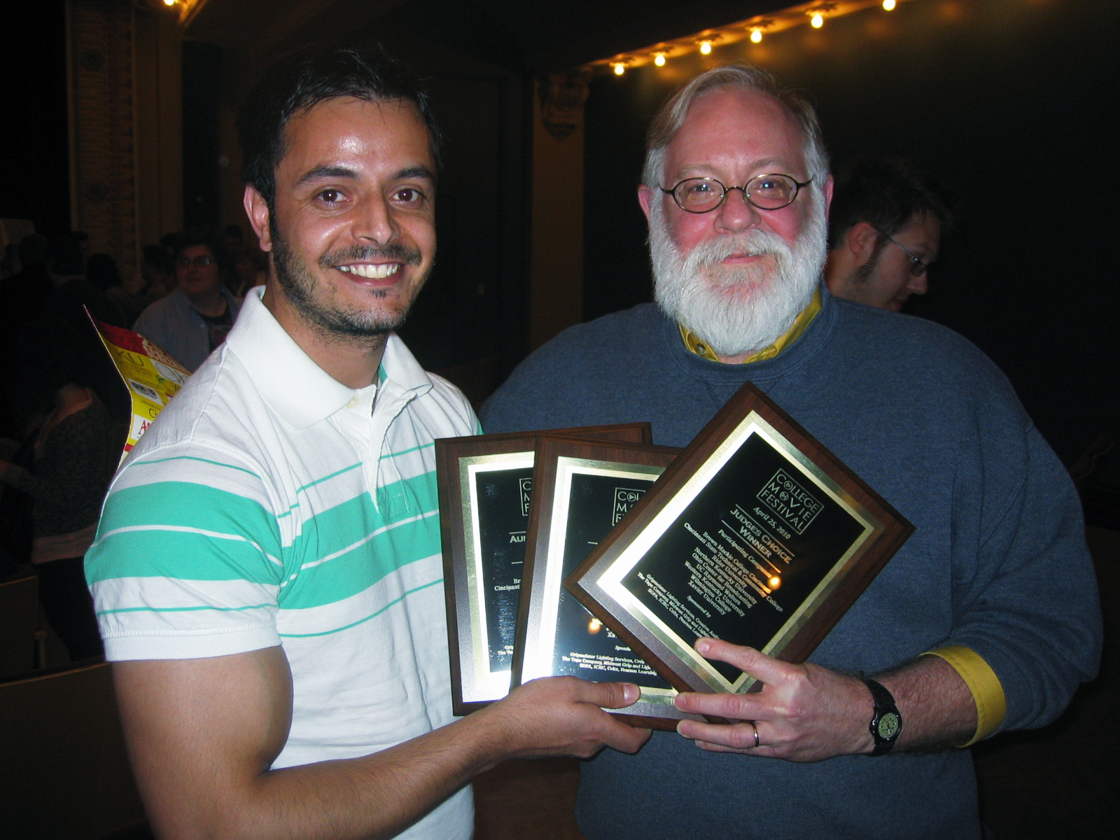 My Film 'What Ain't Yours' bagged 3 out of the 4 major awards @ CMF Cincinnati, including 'Best of the show'.