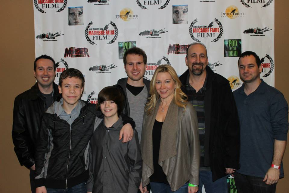 with the cast and crew of Dark Mind at its premier, The Macabre Faire Film Fest