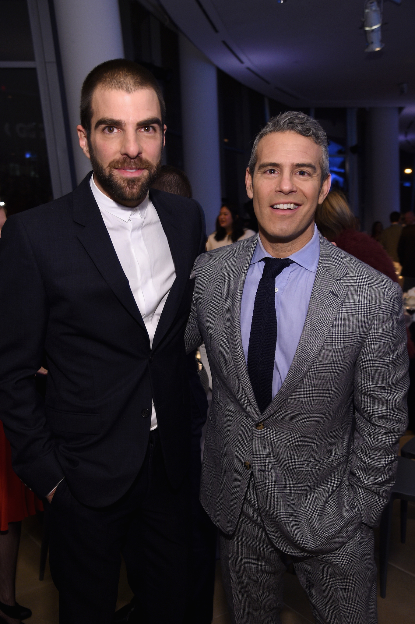 Andy Cohen and Zachary Quinto