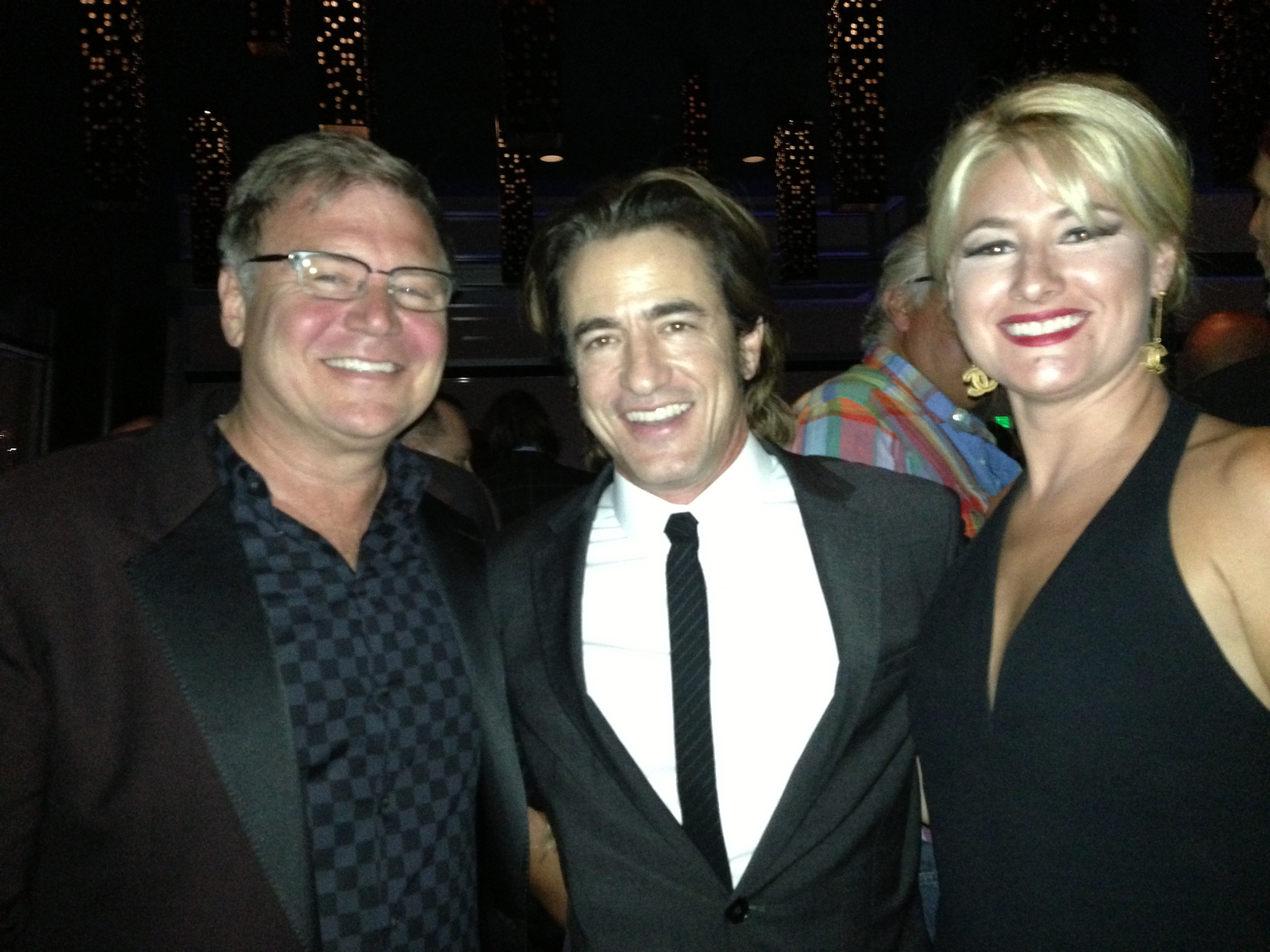 Ronald Bulard, Dermot Mulroney and Lindsey Bentley