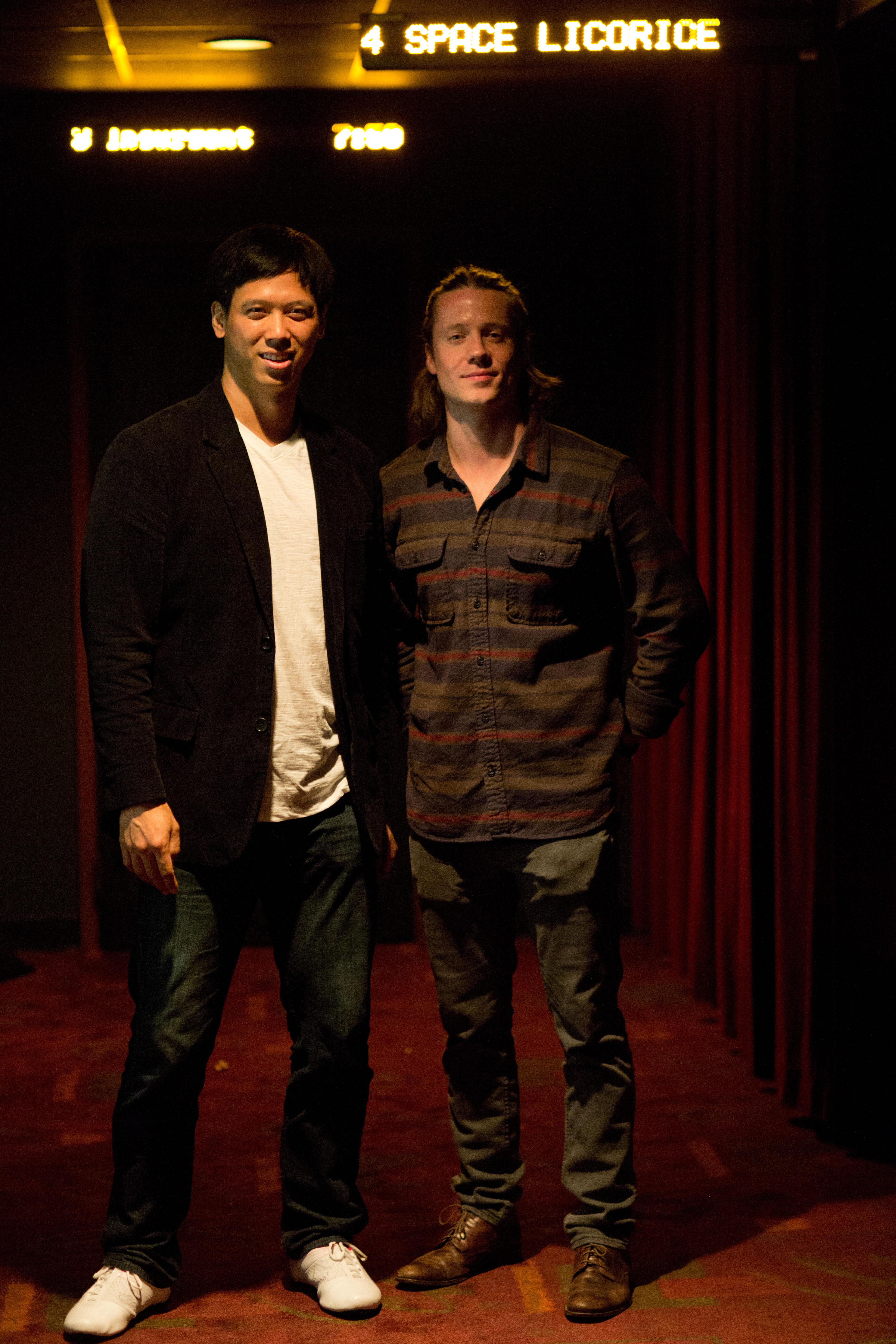 Anthony Nguyen and Nathan Ross Murphy at the film premiere of Space Licorice.