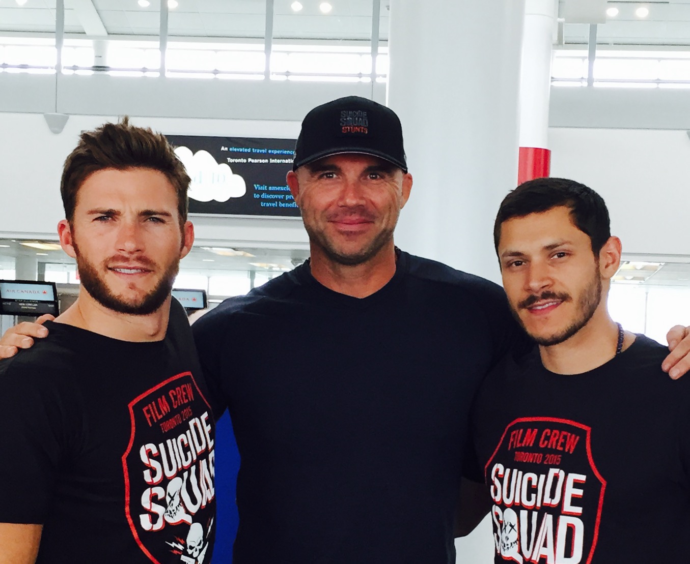Kevin Vance with Scott Eastwood and Alex Meraz in Toronto.