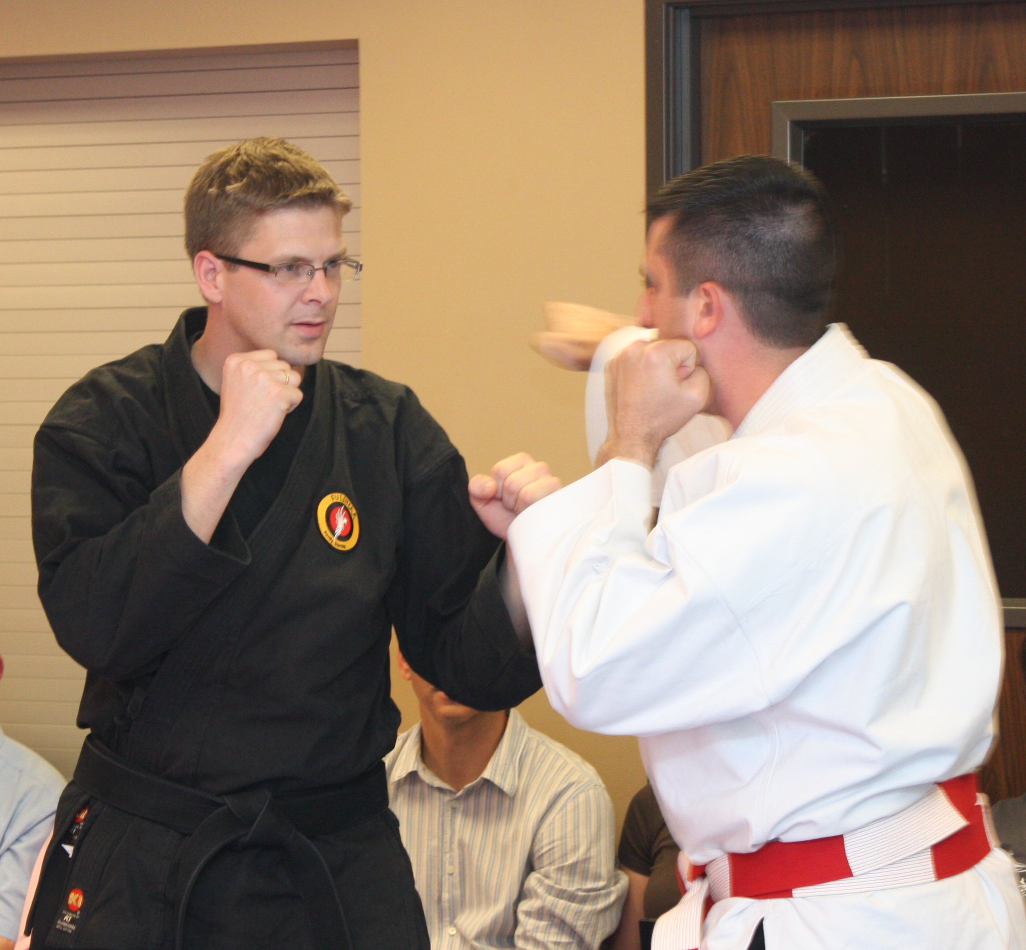 Karate demo with instructor Wade Kirkpatrick