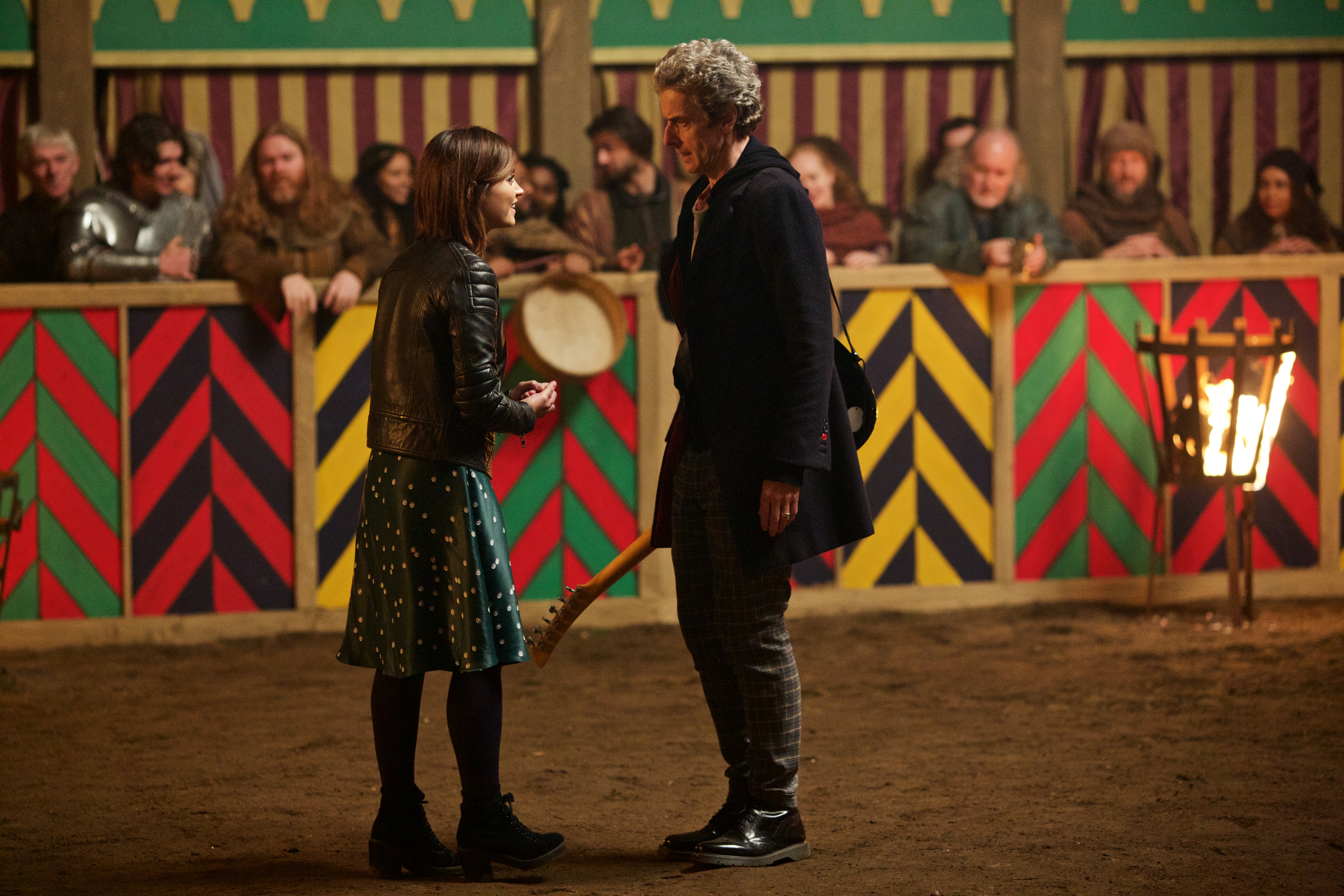 Still of Peter Capaldi and Jenna Coleman in Doctor Who (2005)