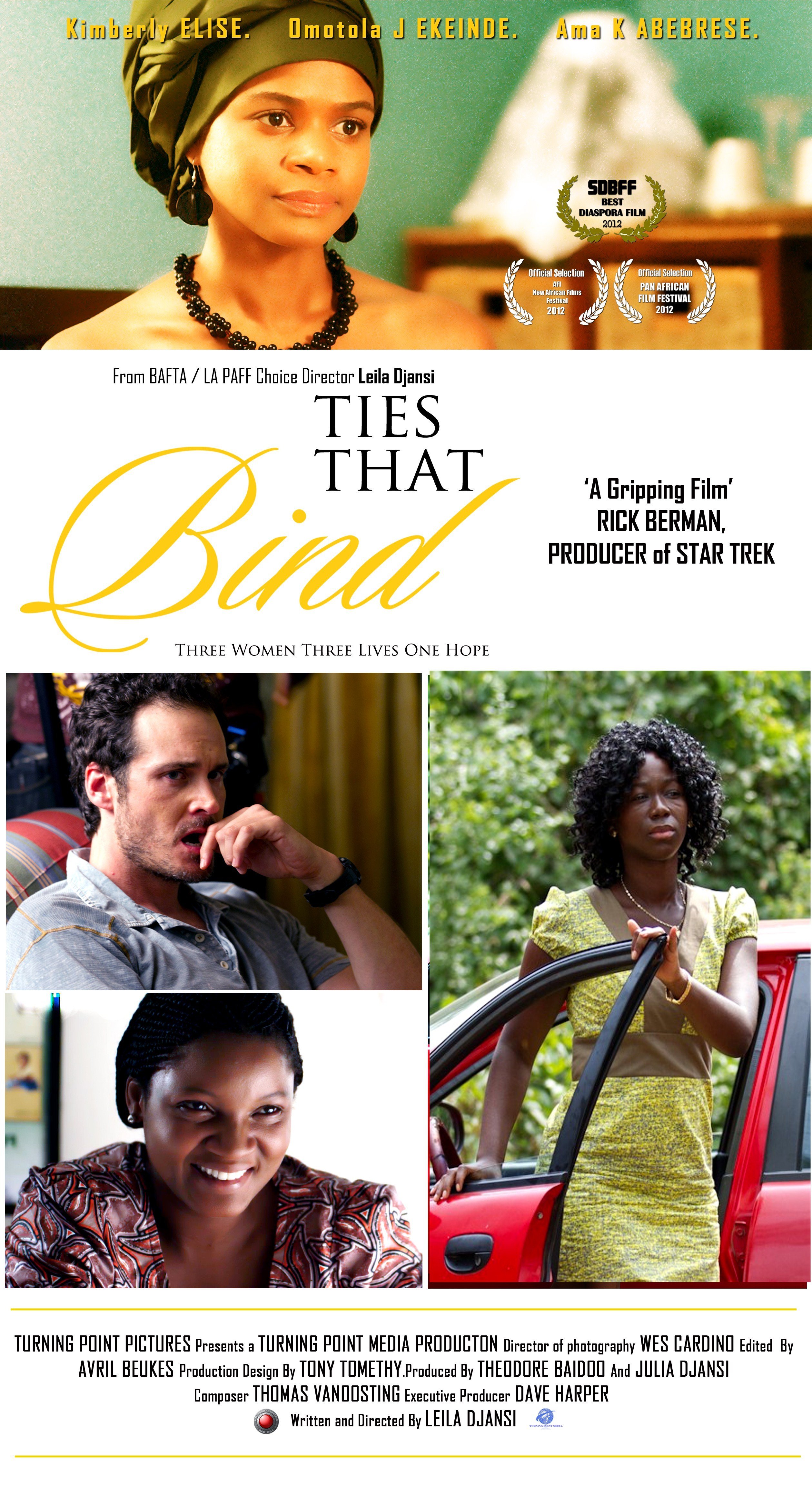 Kimberly Elise, Omotola Jalade-Ekeinde and Ama K. Abebrese in Ties That Bind (2011)