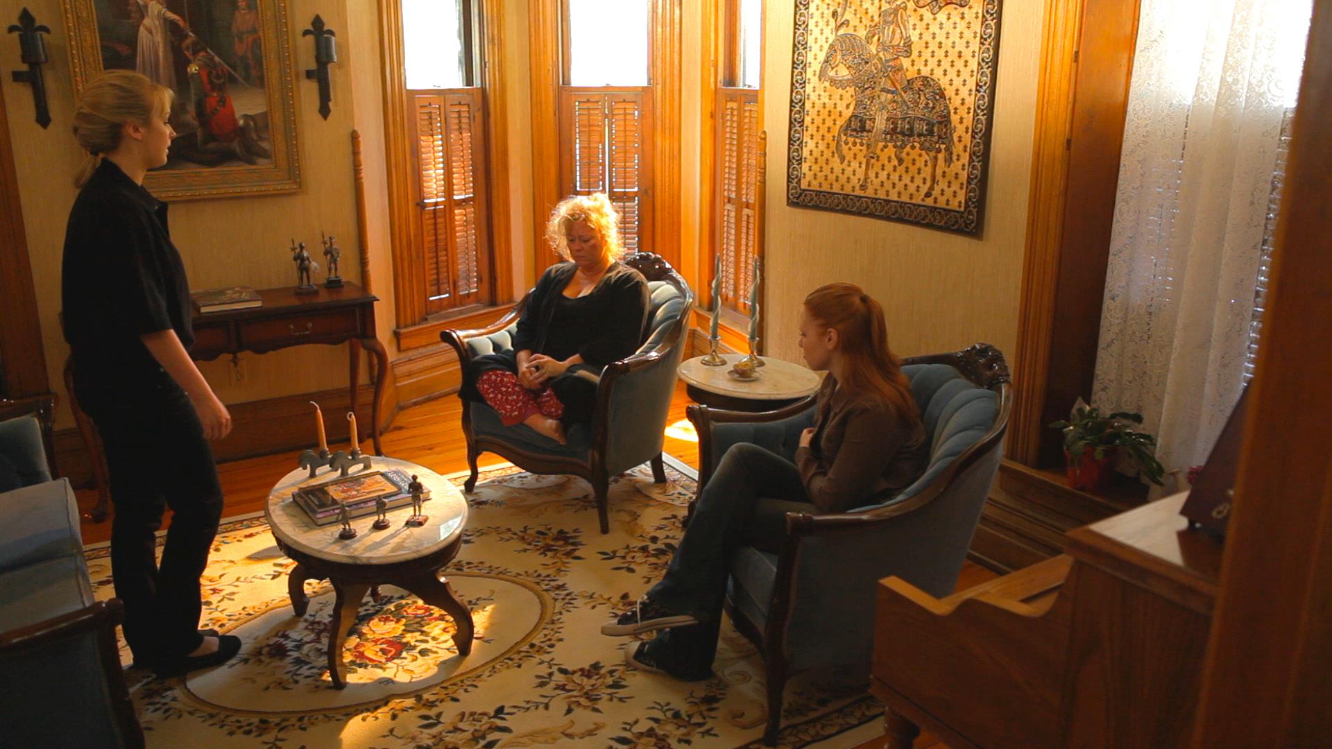 Still from Through A Child's Eyes with Carrie-Ellen Zappa, Rachel Scott, Meredith Zahn