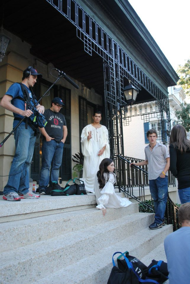 John on the set of the SCAD student film 