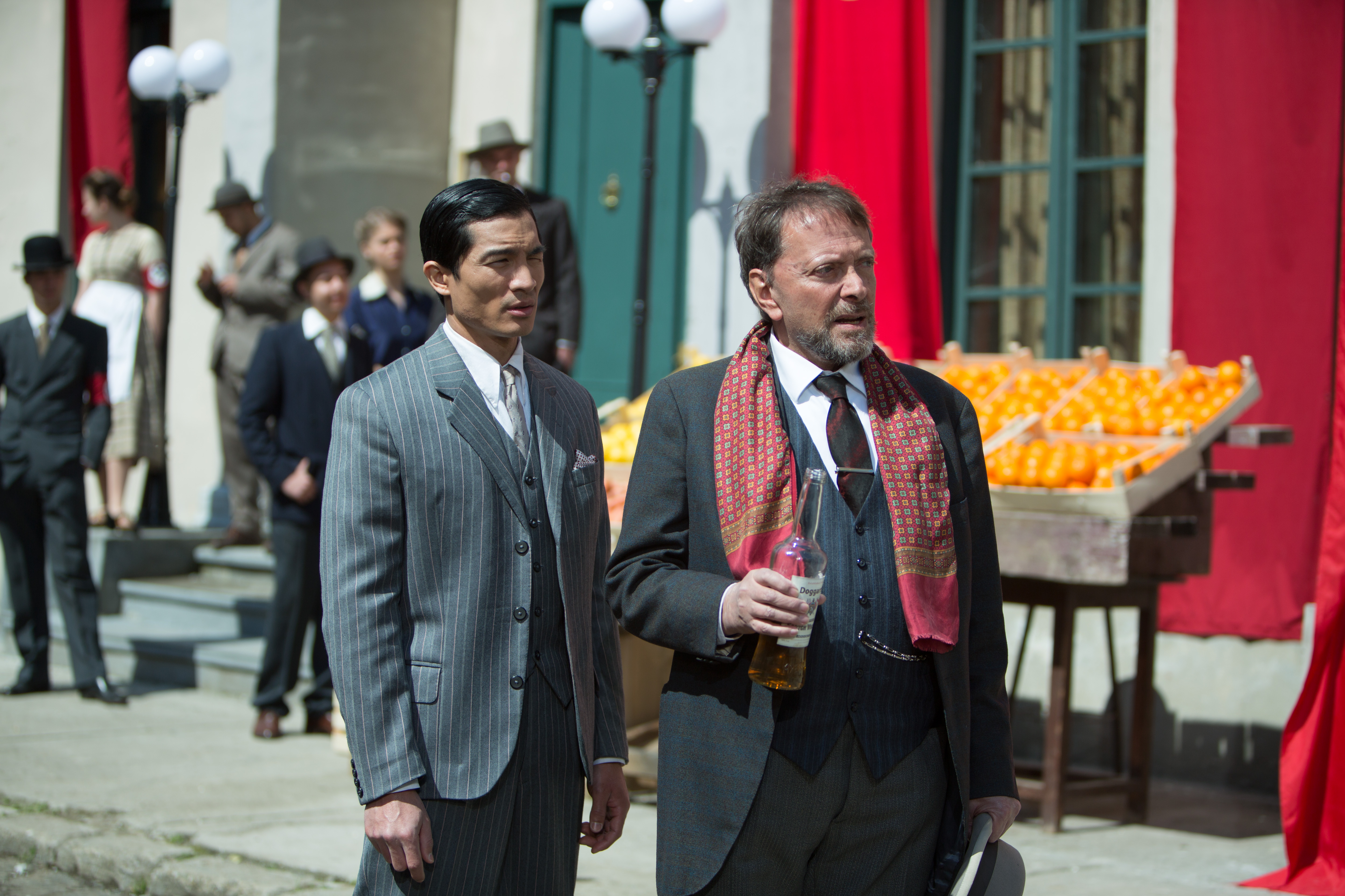 Still of Mike Altmann and Alexandre Nguyen in Exodus to Shanghai (2015)