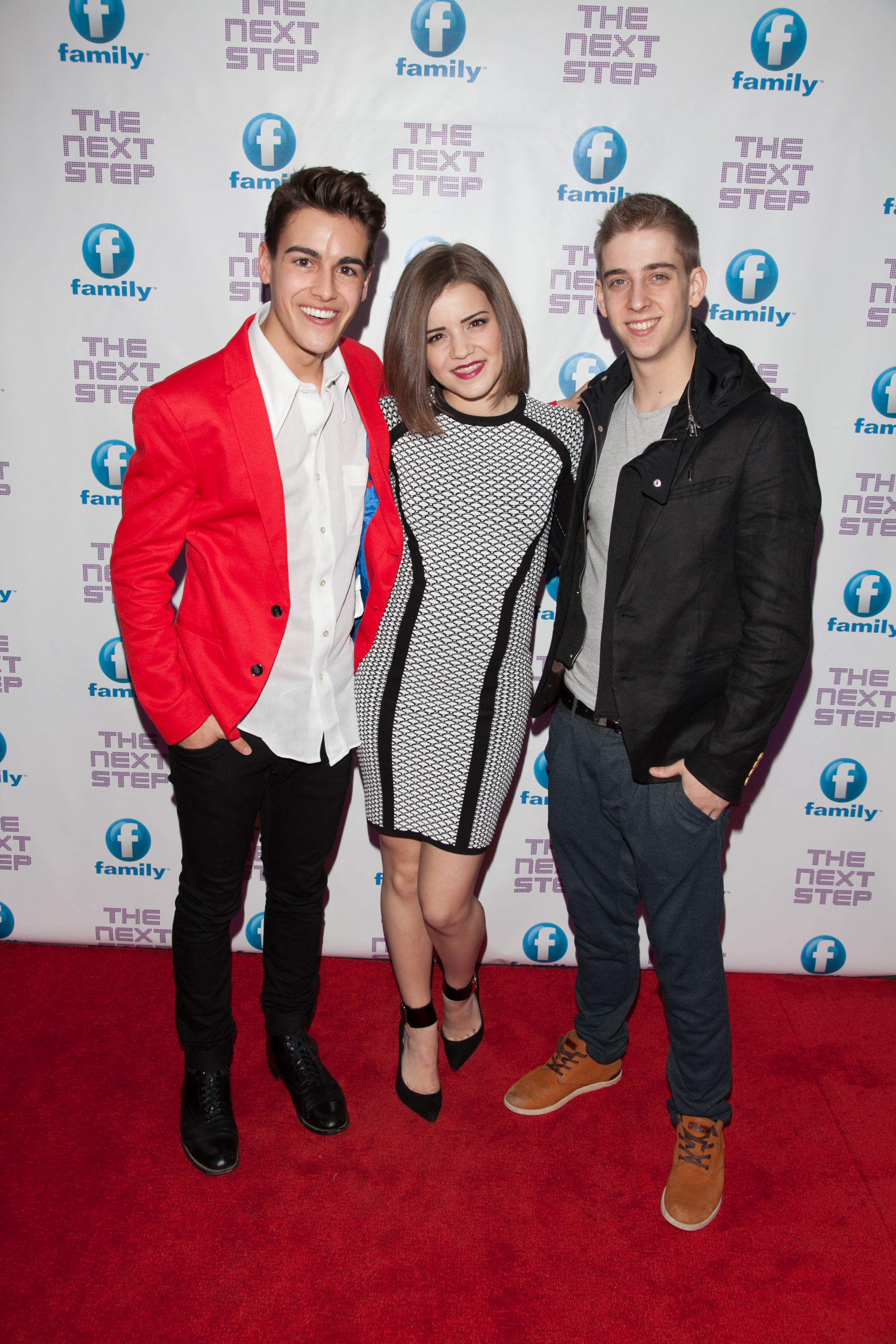Isaac Lupien, Brennan Clost and Brittany Raymond at event of The Next Step (2013)