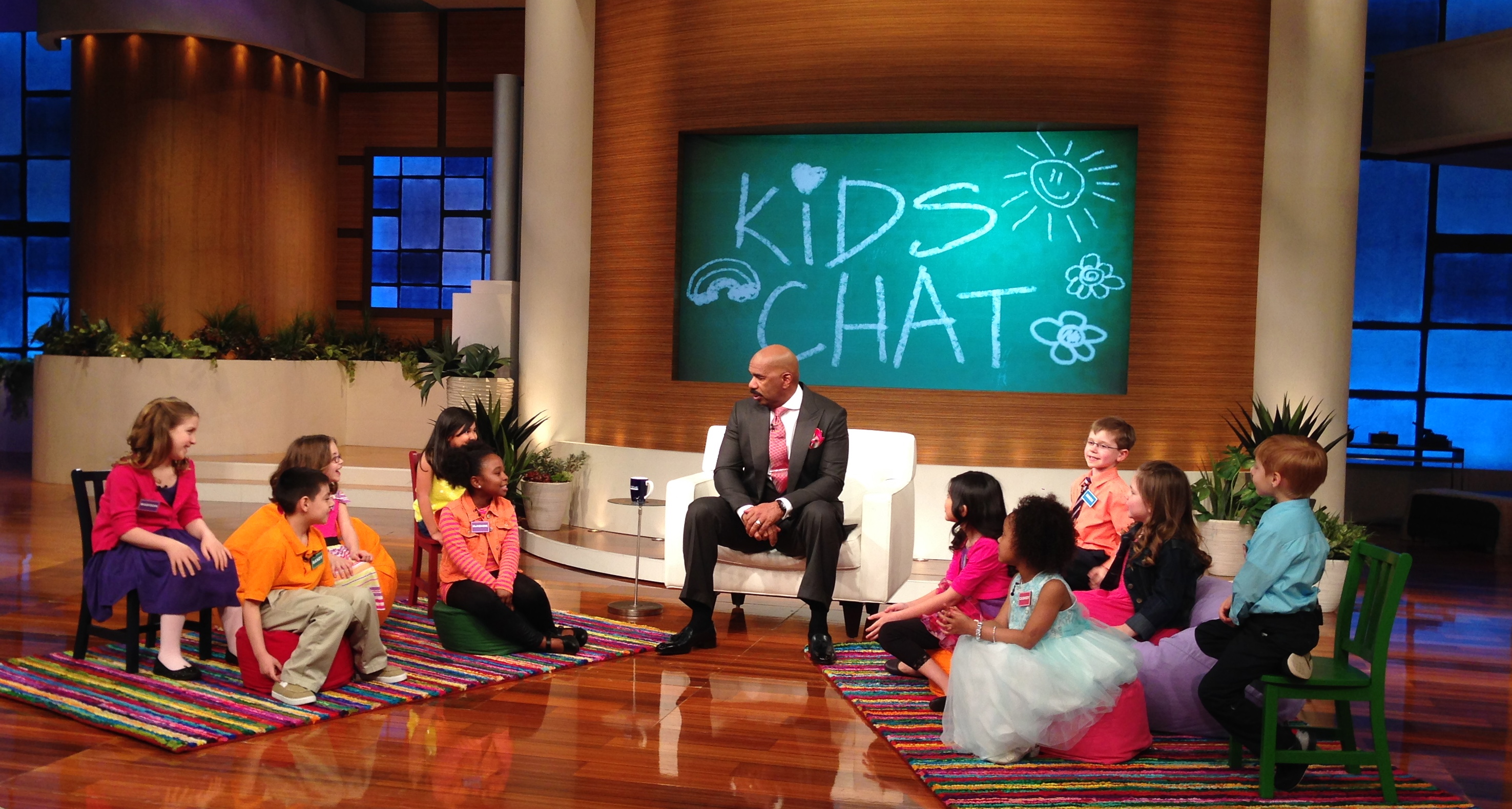 Talking to Steve on his show about Martin Luther King. The Steve Harvey Show Segment: First Ever Kids Chat Hour