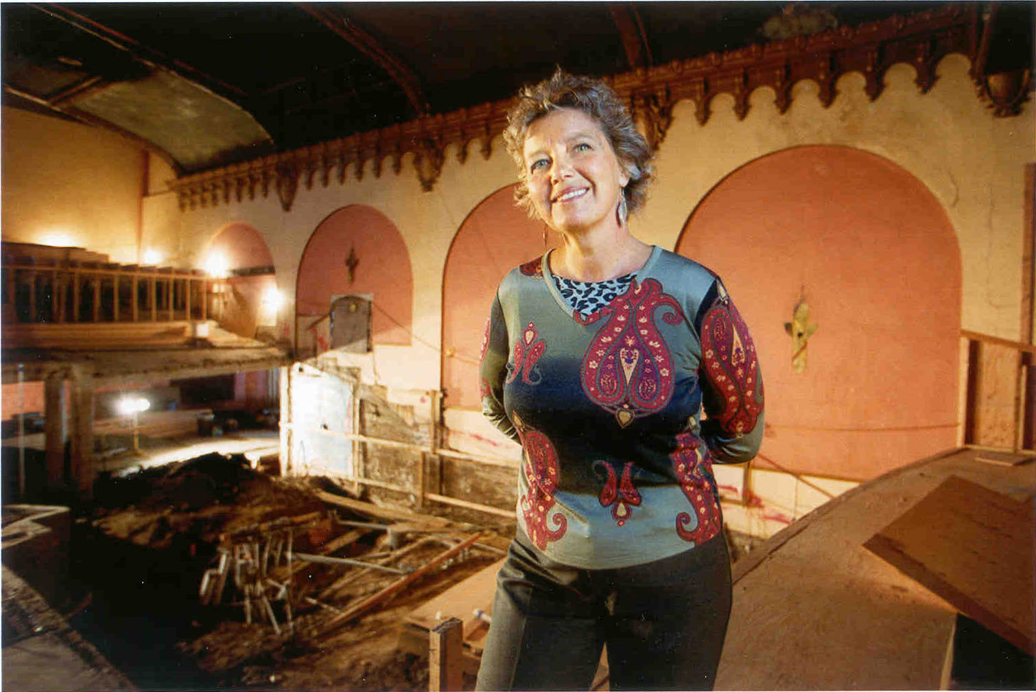 Ellen Gavin during renovation of BTC.