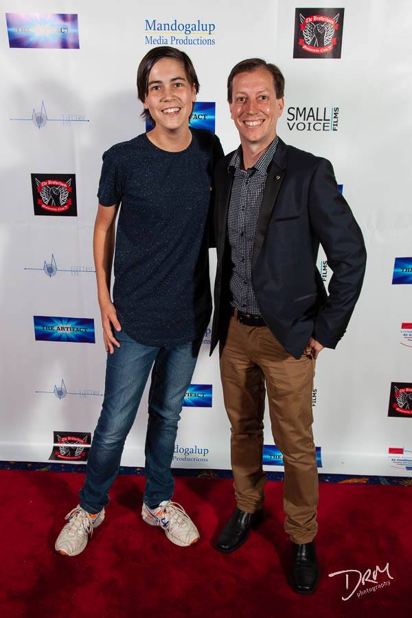 With writer & Director Aaron Kamp at The Artifact premiere in Perth