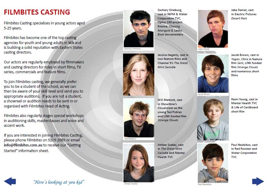 FILMBITES Casting brochure