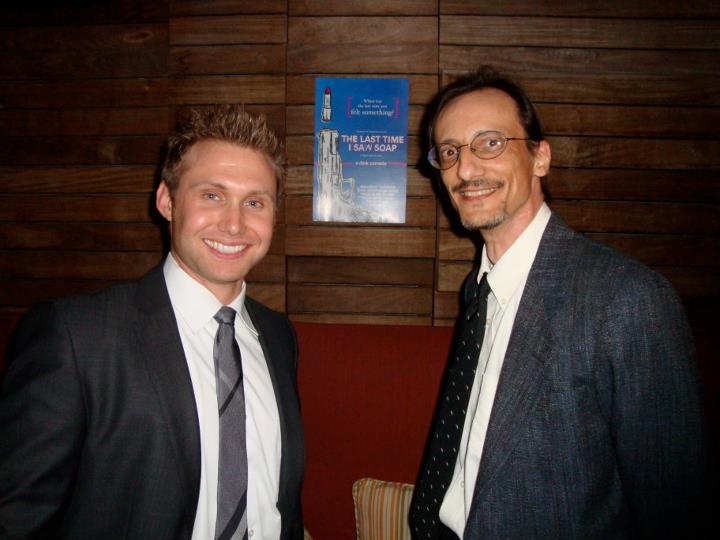With actor Mark Balunis at the world premiere of 