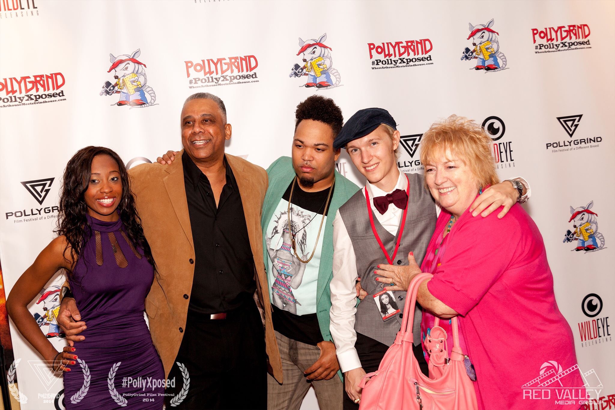 Joey Bell at the world premiere of HEIDI at the Galaxy Theaters in Green Valley as part of the Pollygrind Film Festival. HEIDI won for Best Nevada Feature. From left to right: Destiny Faith Nelson, Michael Montiero, Carl Windom, Joey Bell, and Lynne Tynan