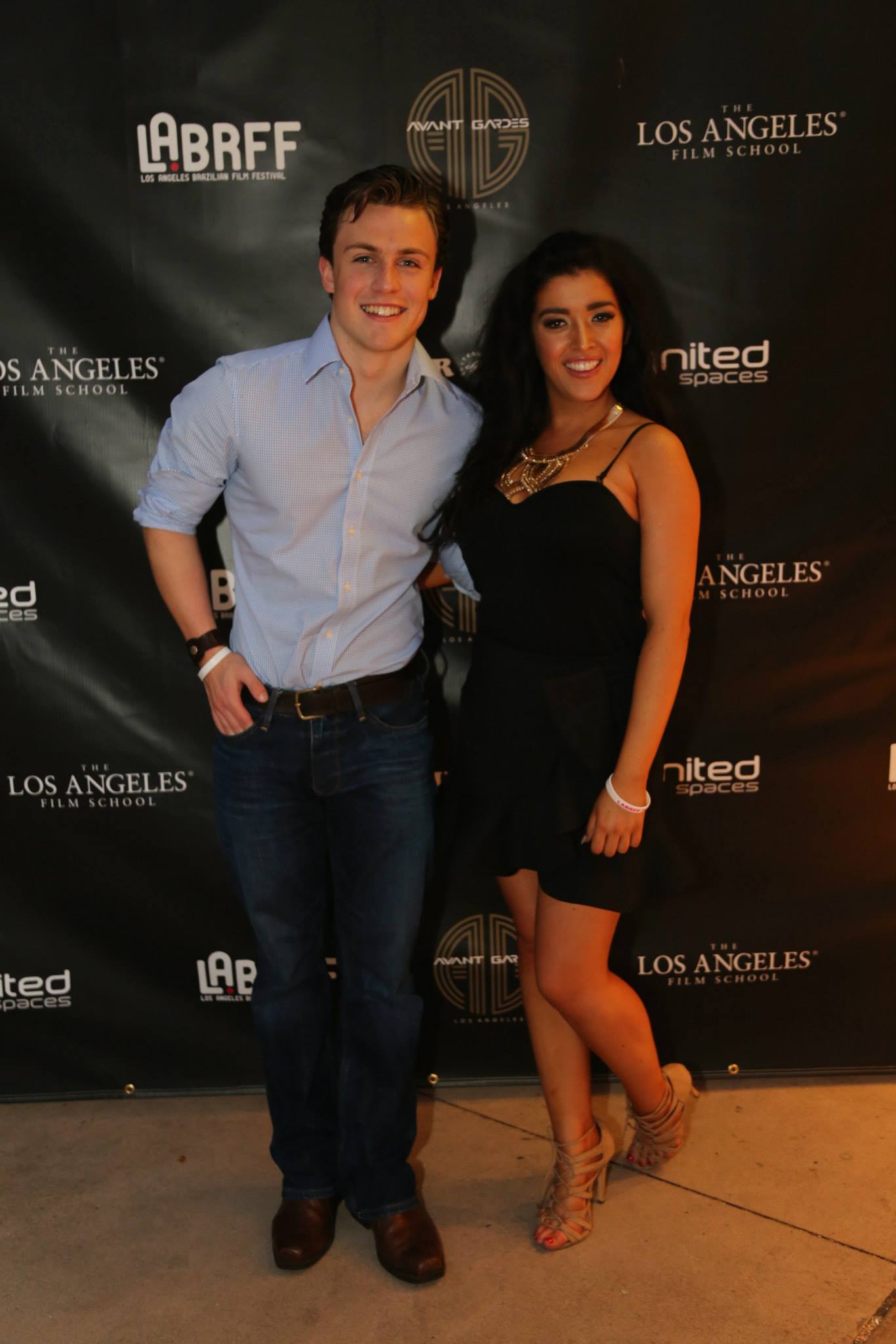 Craig Grainger and Ciara Rose at the premiere of Invoked in Los Angeles