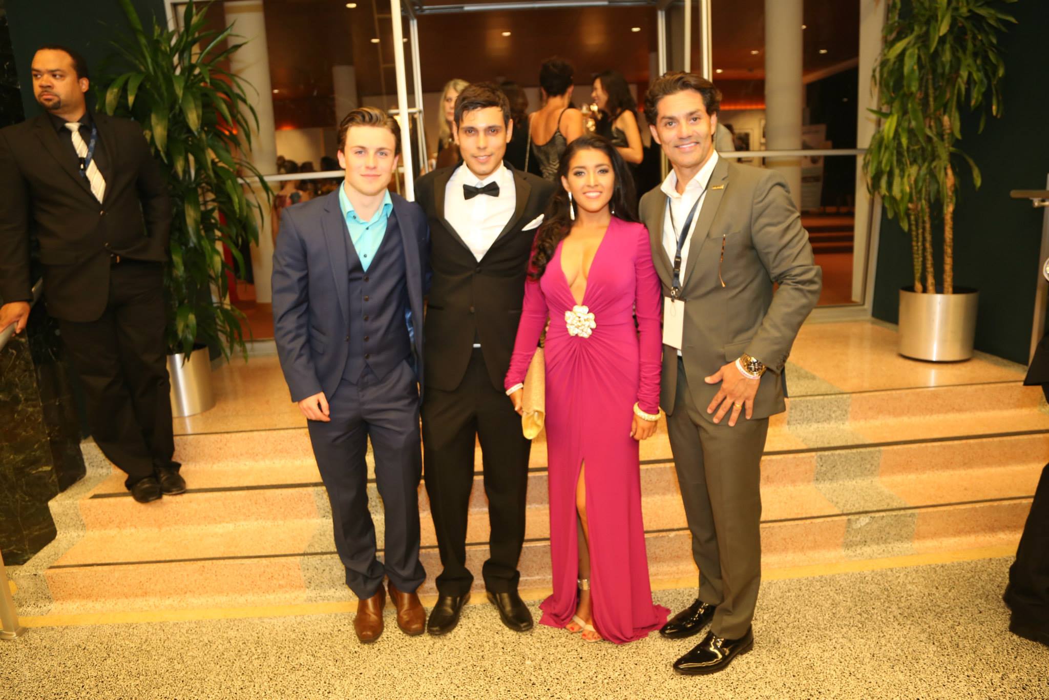 Craig Grainger, Humberto Rosa and Ciara Rose Burke at the premiere of InVOKED in Los Angeles.