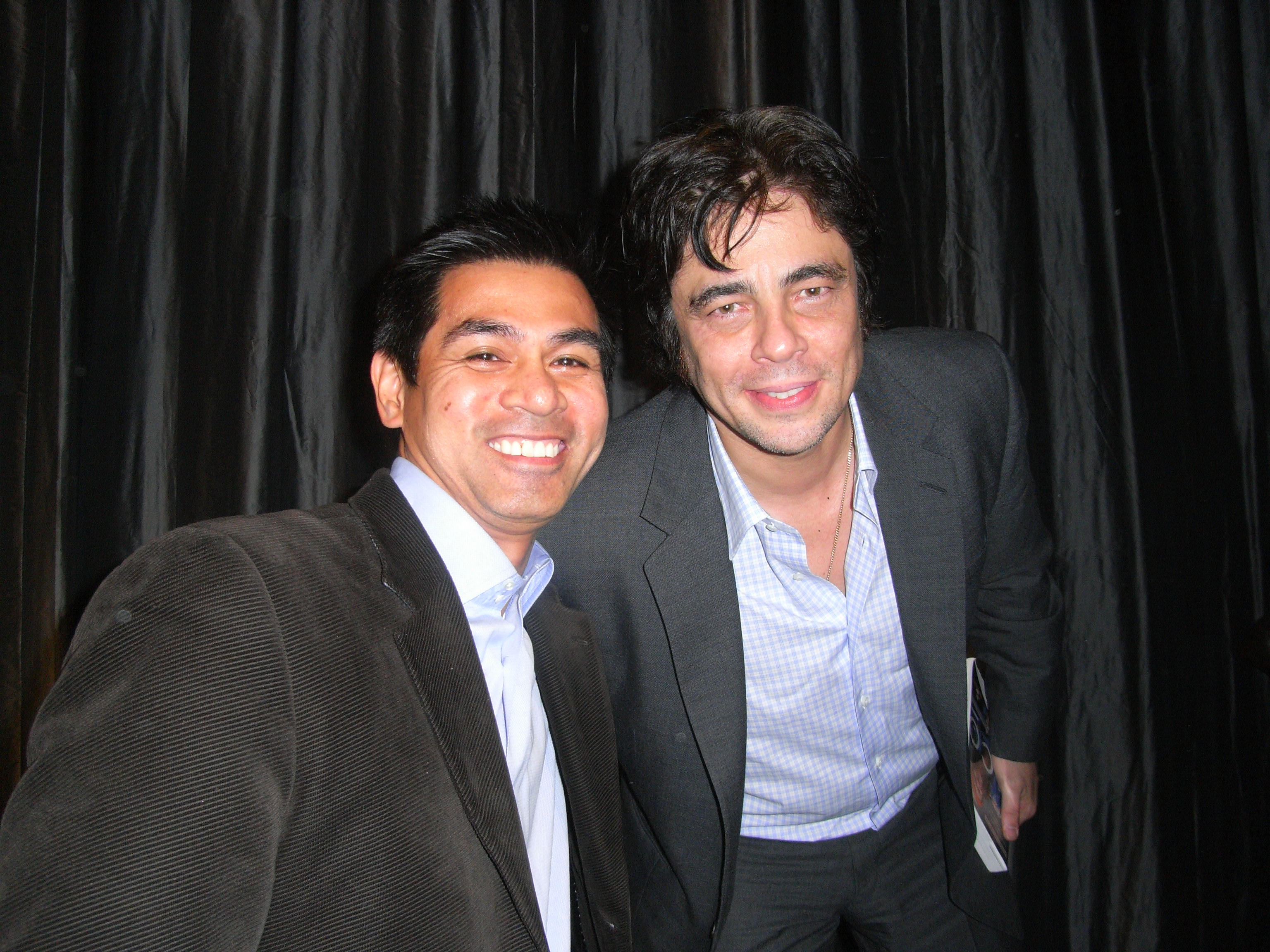 Benicio Del Toro after screening of Che