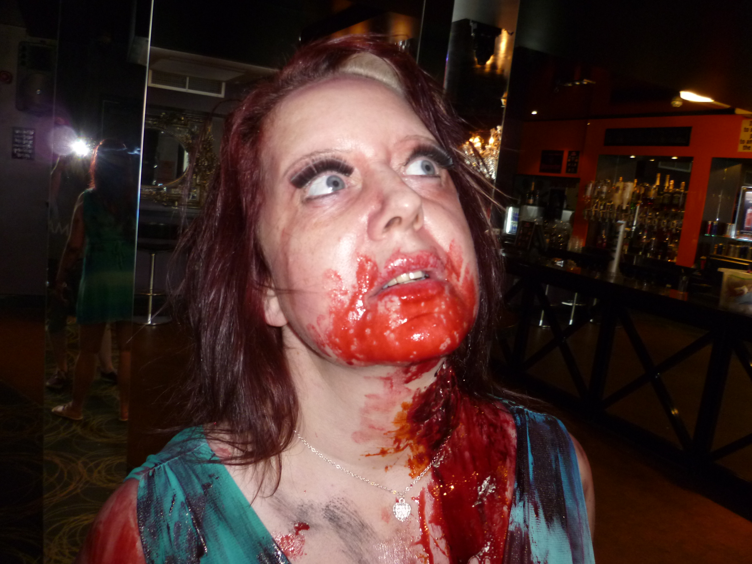 As a zombie on the feature film 'Welcome to Essex'