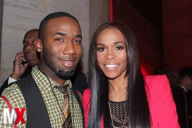 Musician/ Actor MikeLyrik with Musician Michelle Williams at SESAC 2013 Pop Music Awards