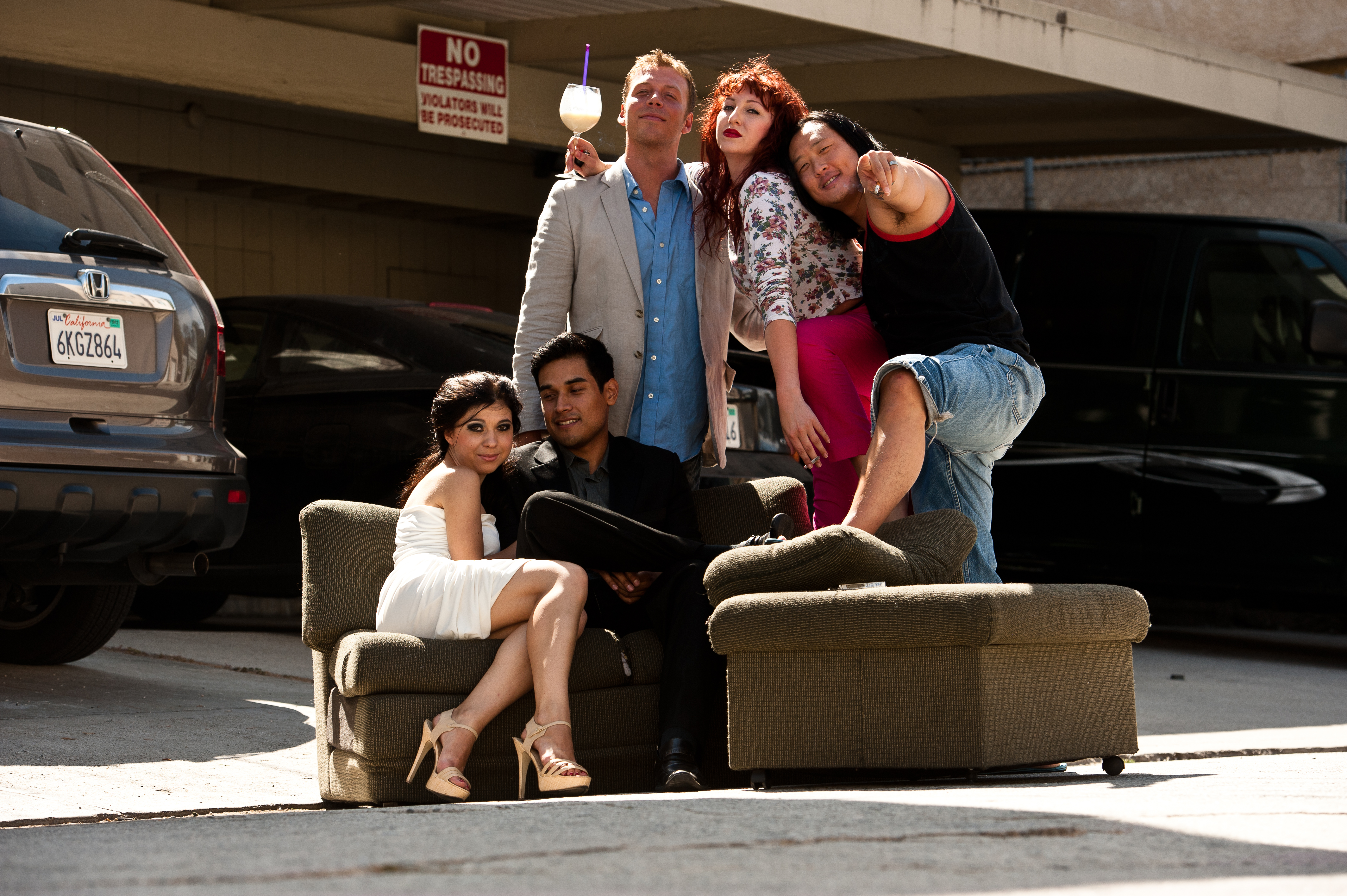 Felipe Osorio, Katharine Nova, Christopher Silva, Brian Chang and Annabell Osorio in Crazy Venice Apartment